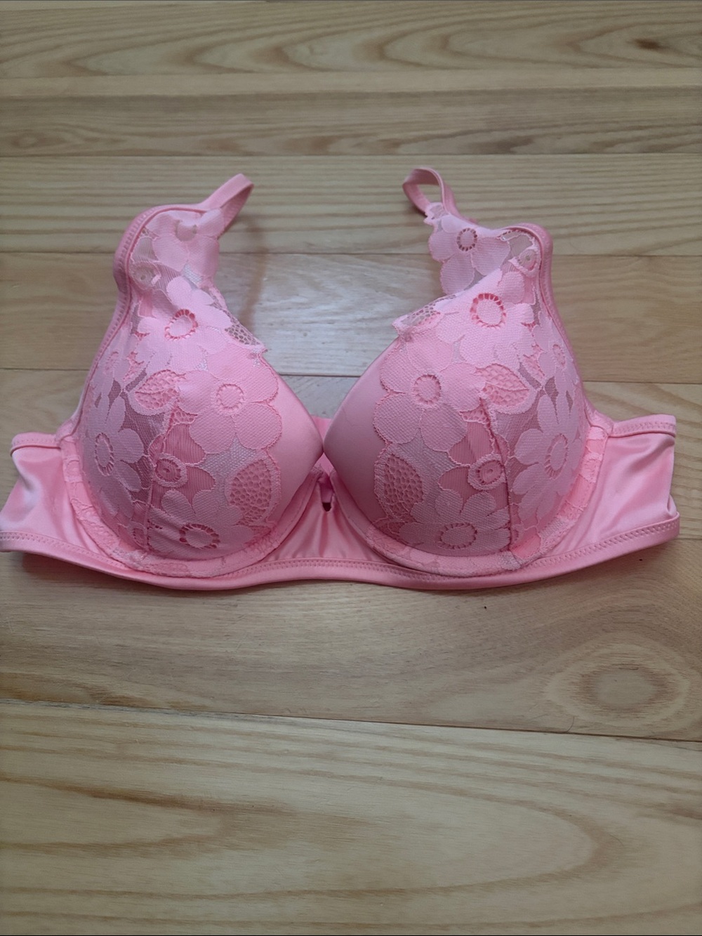 Aerie Pink Lace push up plunge bra 32B